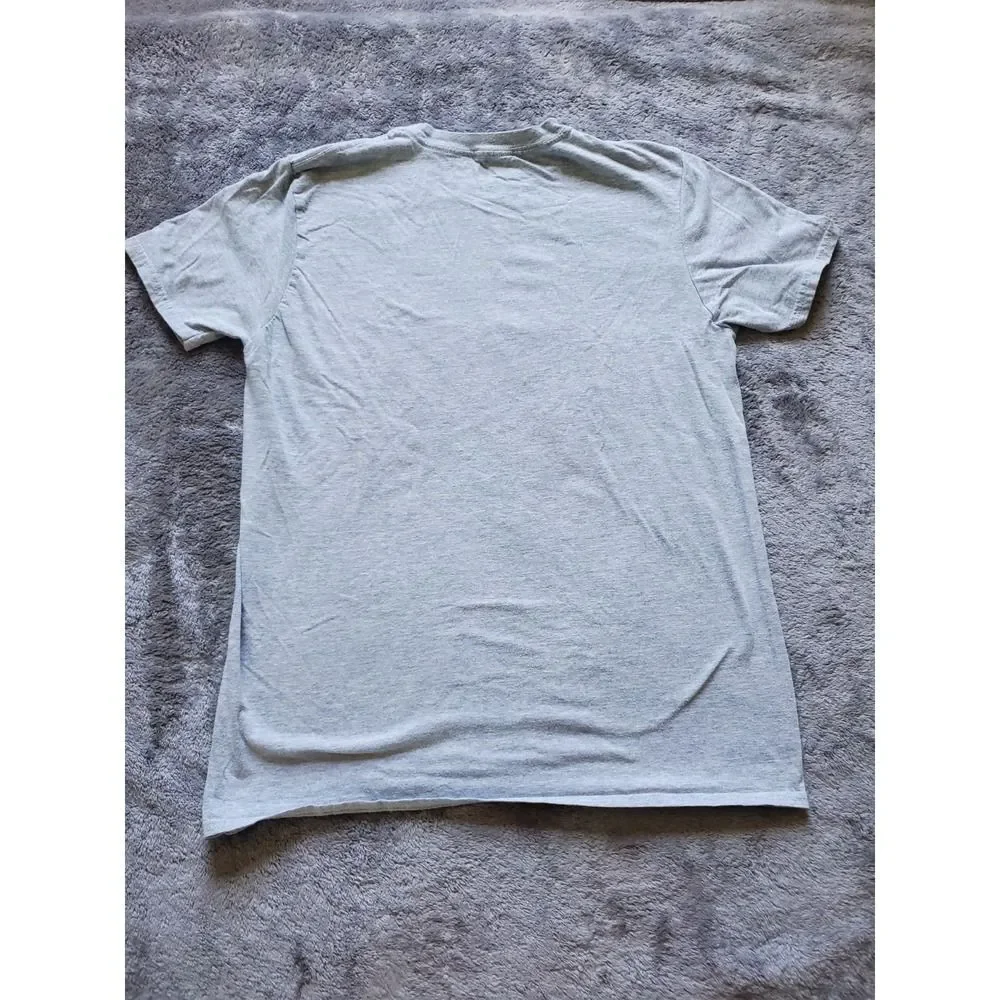 SpongeBob SquarePants T-Shirt Men's Medium Short Sleeve Crew Neck Graphic Gray